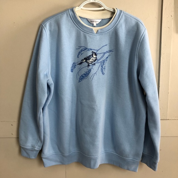 Northern Reflections Tops - Northern Reflections Blue Jay Print Sweatshirt L